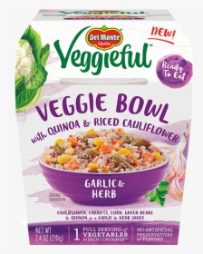 Veggie Bowls Garlic And Herb - Del Monte Veggieful Veggie Bowl, HD Png Download, Free Download