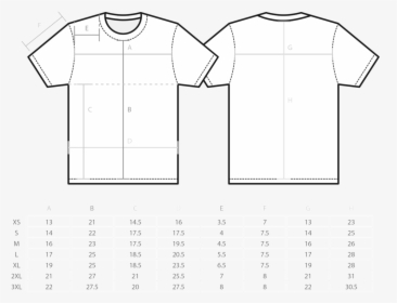 Usa 100 200 300 Size Chart - T Shirt, HD Png Download, Free Download
