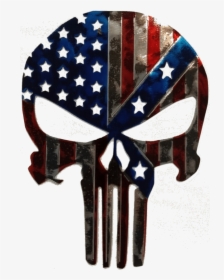 Punisher American/confederate Flag - Us Army Punisher Logo, HD Png Download, Free Download