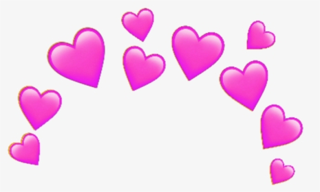 #pink #heart #crown #emoji #heartcrown #random #sticker - Blue Heart Emoji Crown, HD Png Download, Free Download