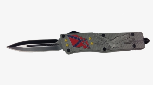 Sdfoa1115cf Otf Knife Confederate Flag - Utility Knife, HD Png Download, Free Download