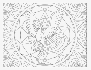 Zapdos Pokemon Coloring Pages - Articuno Pokemon Coloring Page, HD Png Download, Free Download