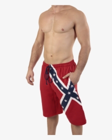 Transparent Rebel Flag Png - Confederate Flag Shorts Mens, Png Download, Free Download