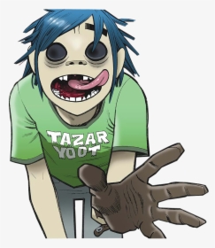 Gorillaz Gorillaz2d 2d Sticker ❤️freetoedit - 2d Gorillaz Tazar Yoot, HD Png Download, Free Download