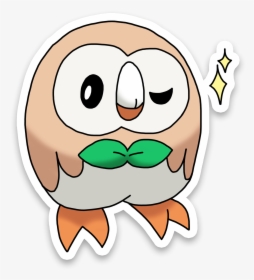 Transparent Rowlet Png - Pokemon Png Hd Stickers, Png Download, Free Download