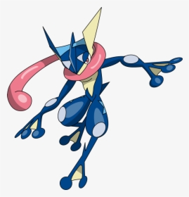 Greninja And Its Awesome Tongue Scarf - Pokemon Greninja, HD Png Download, Free Download