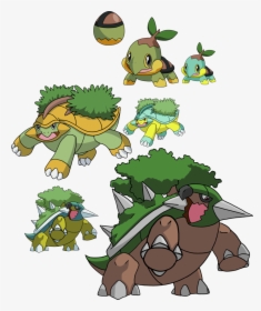 Shiny Turtwig Evolution, HD Png Download, Free Download