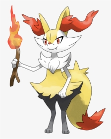 View Braixen , - Fire Pokemon With Stick, HD Png Download, Free Download