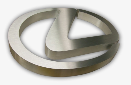 Brushed Stainless Steel Fabricated Lexus Logo - Emblem, HD Png Download, Free Download
