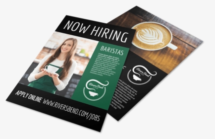 Now Hiring Baristas Flyer Template Preview - Flyer, HD Png Download, Free Download