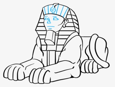 How To Draw Sphinx - Line Art, HD Png Download, Free Download