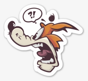 Shocked Coyote Sticker, HD Png Download, Free Download