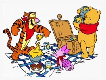 Picnic Clipart Company Picnic - Winnie The Pooh Picnic Gif, HD Png Download, Free Download