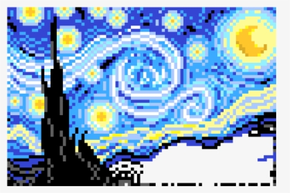 Starry Night Part - Starry Night Perler Beads, HD Png Download, Free Download
