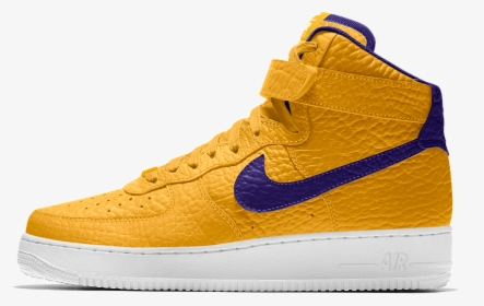 Nike Air Force 1 High Blue And Yellow, HD Png Download, Free Download