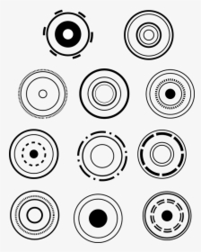 Circles, Concentric, Design - Design Tattoo Circle, HD Png Download, Free Download