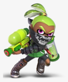 I Would"ve Liked Rodin From Bayonetta, But My Son Definitely - Inkling Super Smash Green, HD Png Download, Free Download
