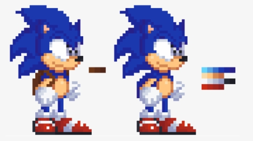 Sonic Sprite Png - Sonic Mania Sonic Sprite Jump, Transparent Png, Free Download