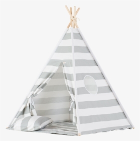 Teepee Set Grey Stripes - Tent, HD Png Download, Free Download