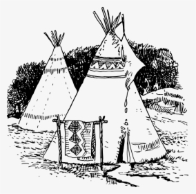 Tipi - Plains Native American Drawings, HD Png Download, Free Download