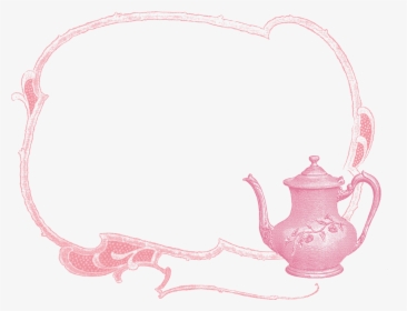 Teapot Border Free Clipart, HD Png Download, Free Download