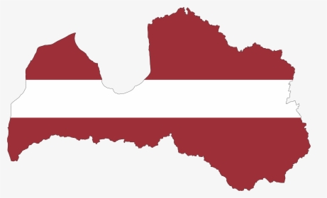 Austria Flag Vector - Latvia Flag Map, HD Png Download, Free Download