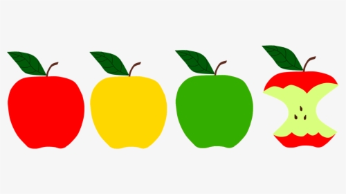 Transparent Apples Clipart - Red Yellow Green Apple, HD Png Download, Free Download