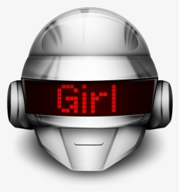 Transparent Girl Icon Png - Daft Punk Helmet Transparent, Png Download, Free Download