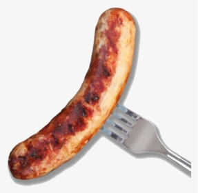 Transparent Sausage On Fork, HD Png Download, Free Download