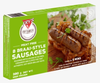 Transparent Sausage Link Png - Fry's Braai Style Sausages, Png Download, Free Download