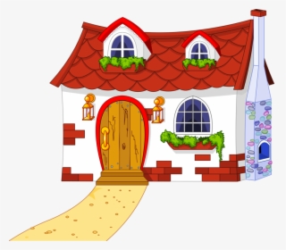 Transparent Log Cabin Clipart - Fairy Tale House Clipart, HD Png Download, Free Download