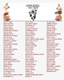 Shawn Mendes Tour Dates 2019, HD Png Download, Free Download