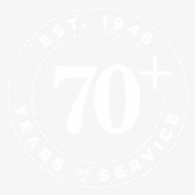 70 Years Of Service White - Johns Hopkins Logo White, HD Png Download, Free Download