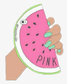 Melon Clipart Tumblr Donut - Watermelon Draw, HD Png Download, Free Download