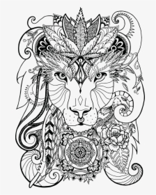 Lion Leon Art Psychedelic - Desenho Psicodelico, HD Png Download, Free Download