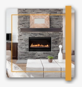 Welcome To Dunrite Chimney - Living Room With Gas Fireplace, HD Png Download, Free Download