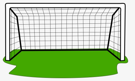 Goal With Grass Big - Soccer Goal Post Clipart, HD Png Download, Free Download
