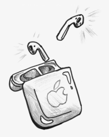 Air Pods Sketch, HD Png Download, Free Download
