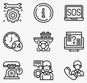 Help And Support - Design Vector Icon, HD Png Download, Free Download