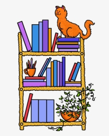 Book At The Shelf Clipart, HD Png Download, Free Download