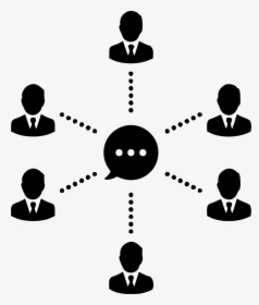 Communication Message Users Community Meeting - Team Communication Icon Png, Transparent Png, Free Download