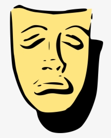 Tragedy Mask Clip Arts - Clip Art, HD Png Download, Free Download