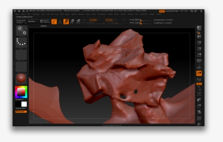 Screen Shot 2014 03 11 At - Crumpled Paper Zbrush, HD Png Download, Free Download
