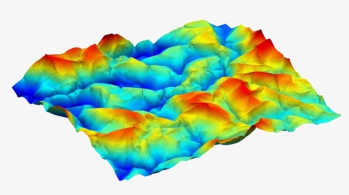 3d Profile Of A Crumpled Mylar Sheet, HD Png Download, Free Download