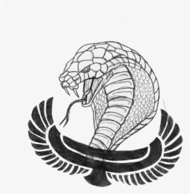 Skeletons Drawing Cobra - Egyptian Tattoo Designs, HD Png Download, Free Download