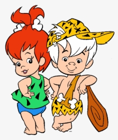 Flintstones Cartoon Characters Clip Art Images Are - Pebbles Y Bam Bam, HD Png Download, Free Download