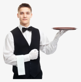 Waiter Png Free Image Download - Waiter With Tray Png, Transparent Png, Free Download