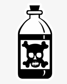 Poison Png - Poison Bottle Skull And Crossbones, Transparent Png, Free Download