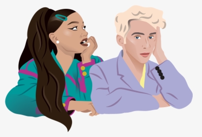 Troye Sivan And Ariana Grande Cartoon, HD Png Download, Free Download