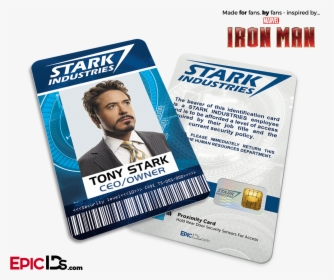 Iron Man / Avengers Inspired Stark Industries Employee - Stark Industries Id Card, HD Png Download, Free Download